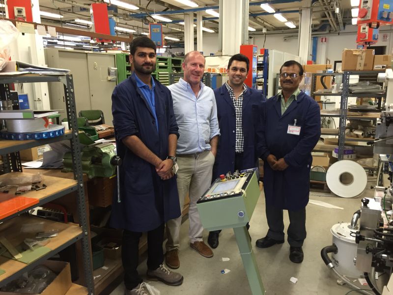 Trained at IMA's factory in Bologna, 2015